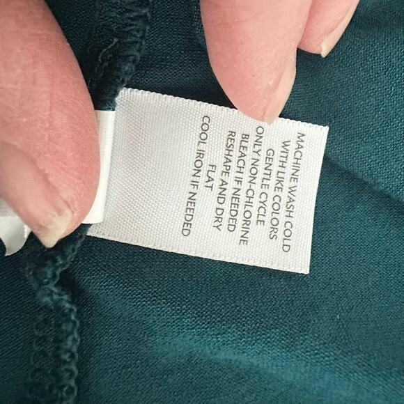 J. Jill Wearever Collection Blue Green Tunic Womens XL Boho Top Flowy Casual - Picture 6 of 7